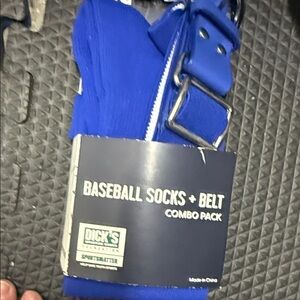 DSG Kids Baseball Socks and Belt Combo Pack - Royal Blue